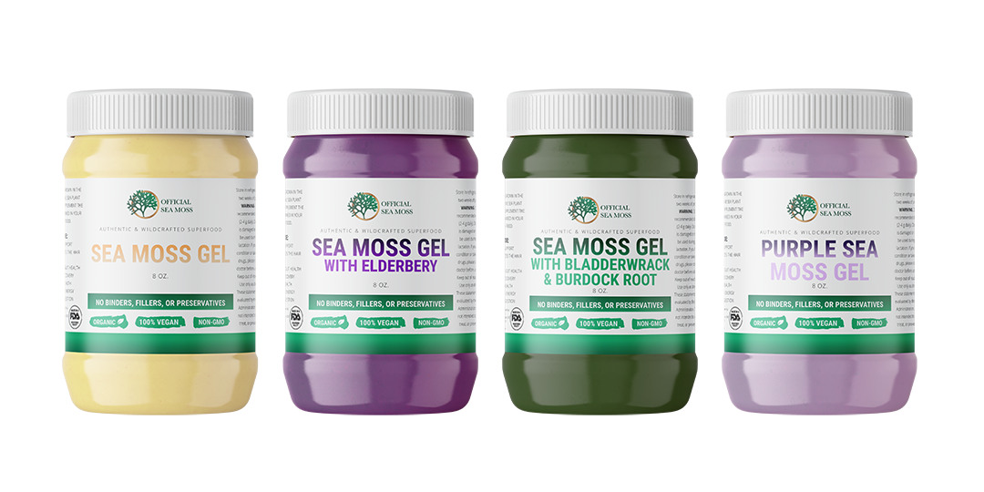 Dr Sebi's Inspired Sea Moss Gel Quad Pack